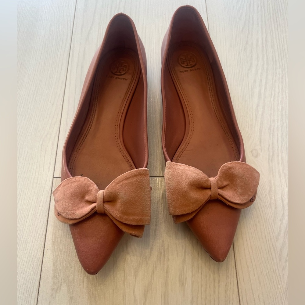 Tory Burch Pink Rosalind Ballet Flats - Picture 2 of 14
